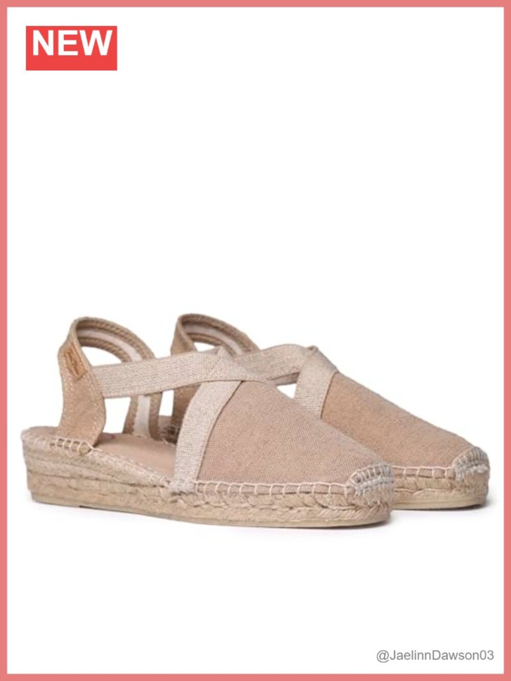 Women's Cotton Espadrilles Flat Vegan Casual Summer
